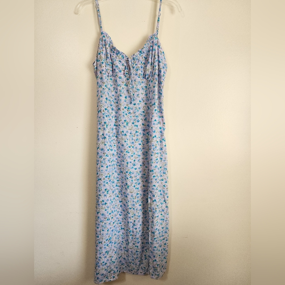 Floral Blue Maxi Dress